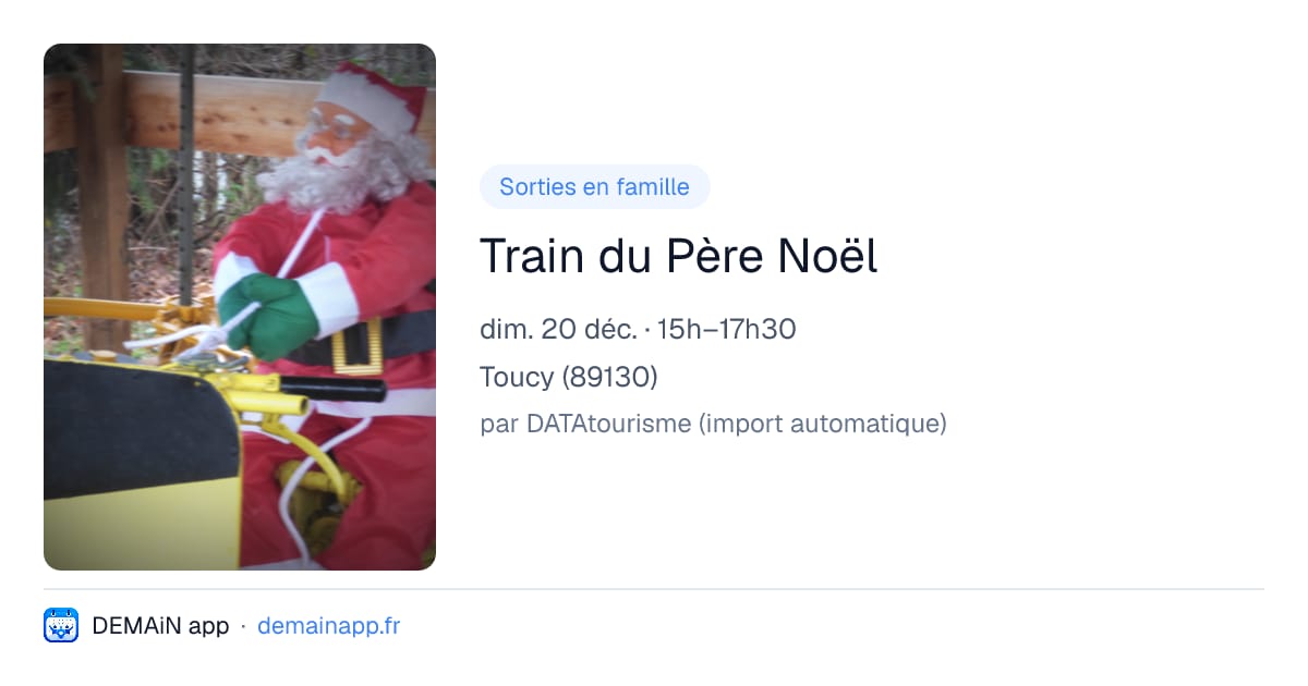 Train du Père Noël — Toucy