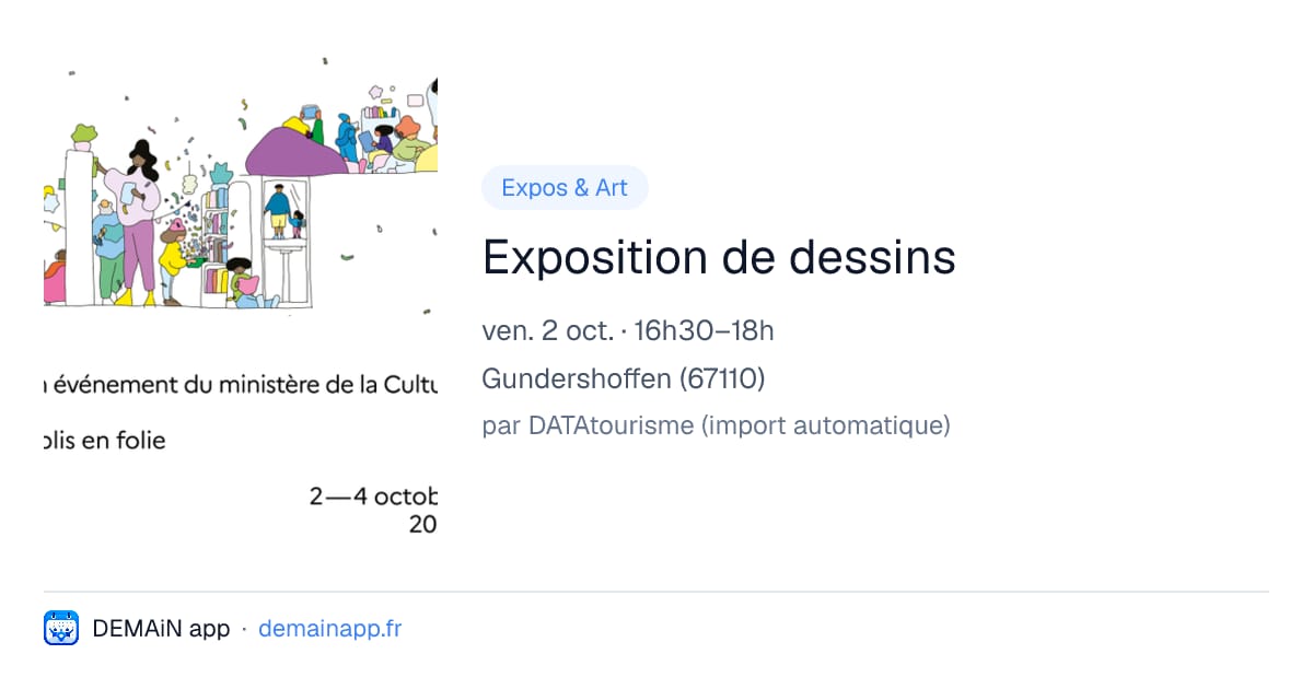 Exposition de dessins — Gundershoffen