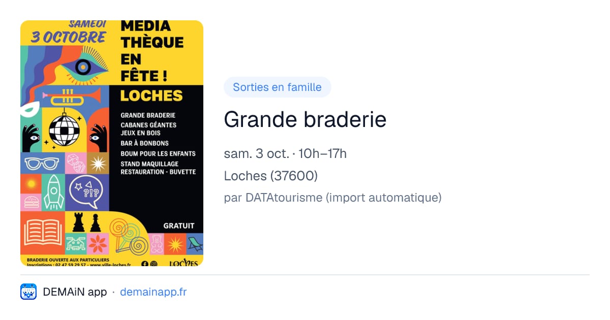 Grande braderie — Loches