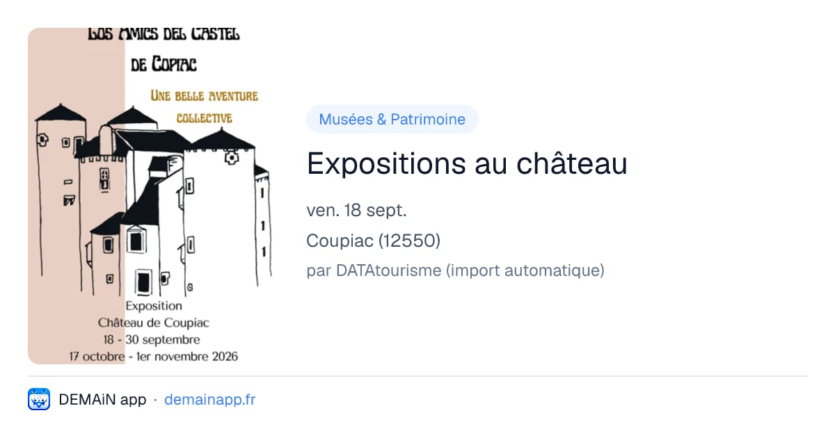 Expositions au château — Coupiac