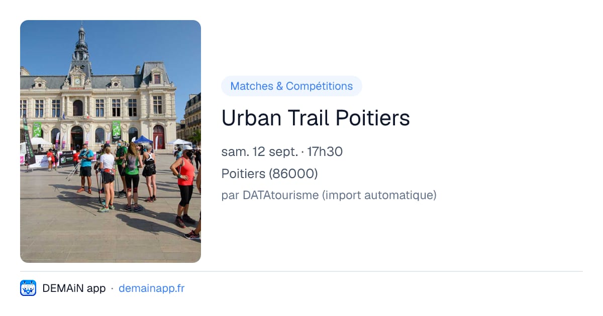 Urban Trail Poitiers — Poitiers