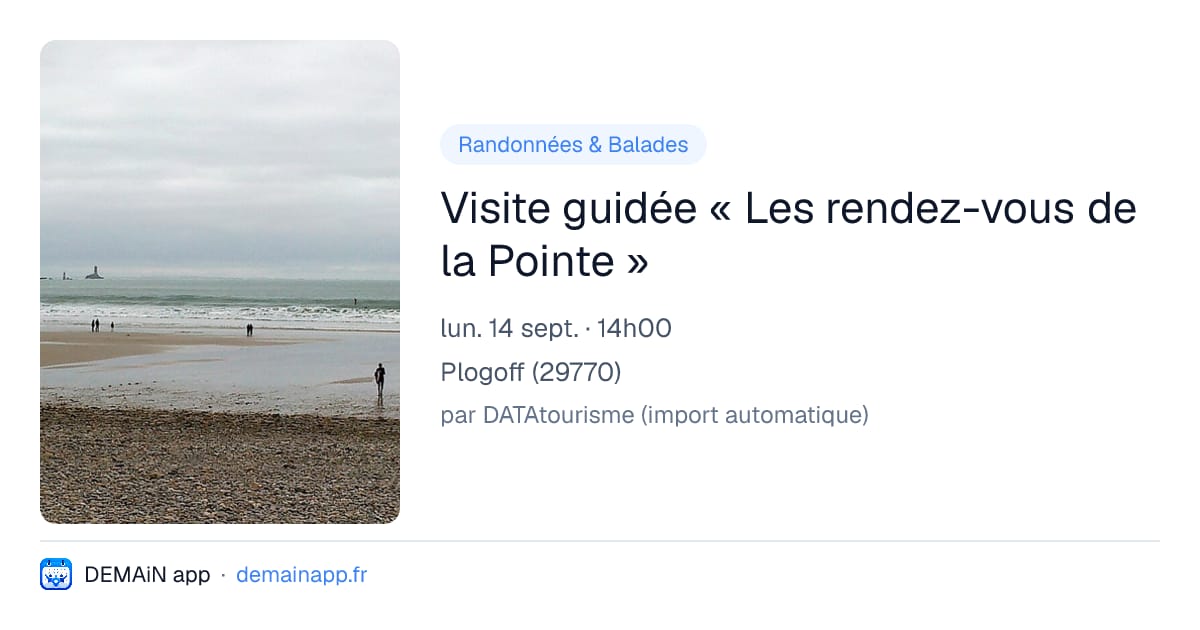 Visite guidée « Les rendez-vous de la Pointe » — Plogoff