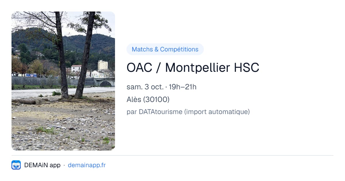 OAC / Montpellier HSC — Alès