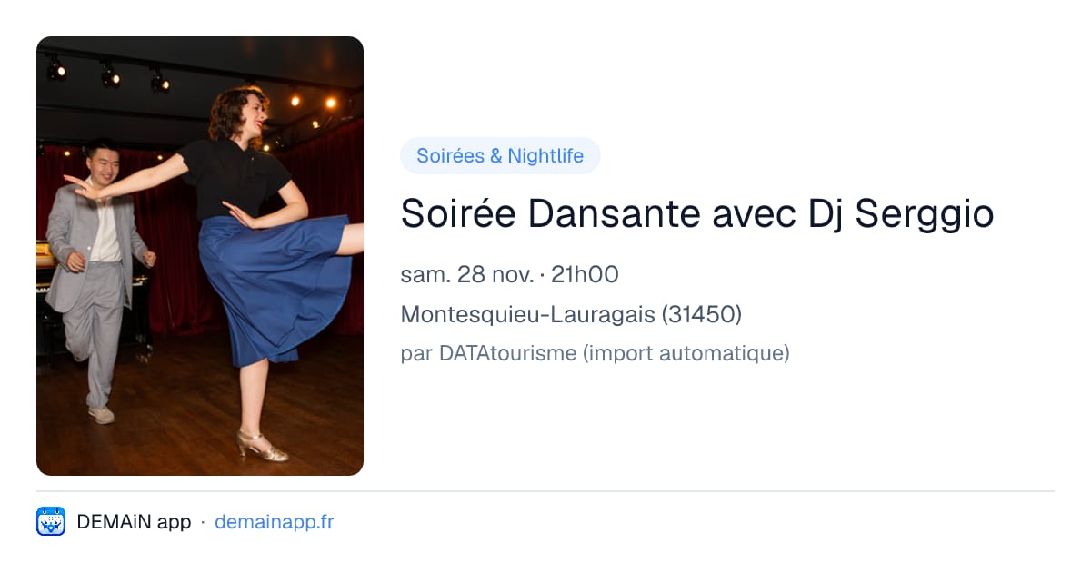 Soirée Dansante avec Dj Serggio — Montesquieu-Lauragais