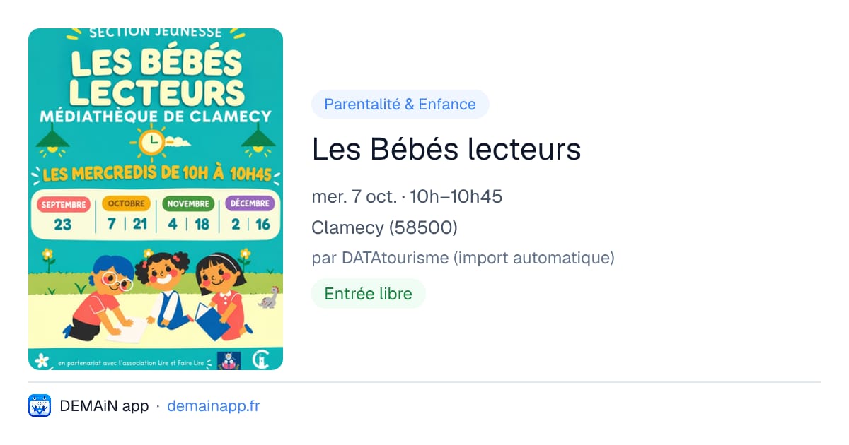 Les Bébés lecteurs — Clamecy