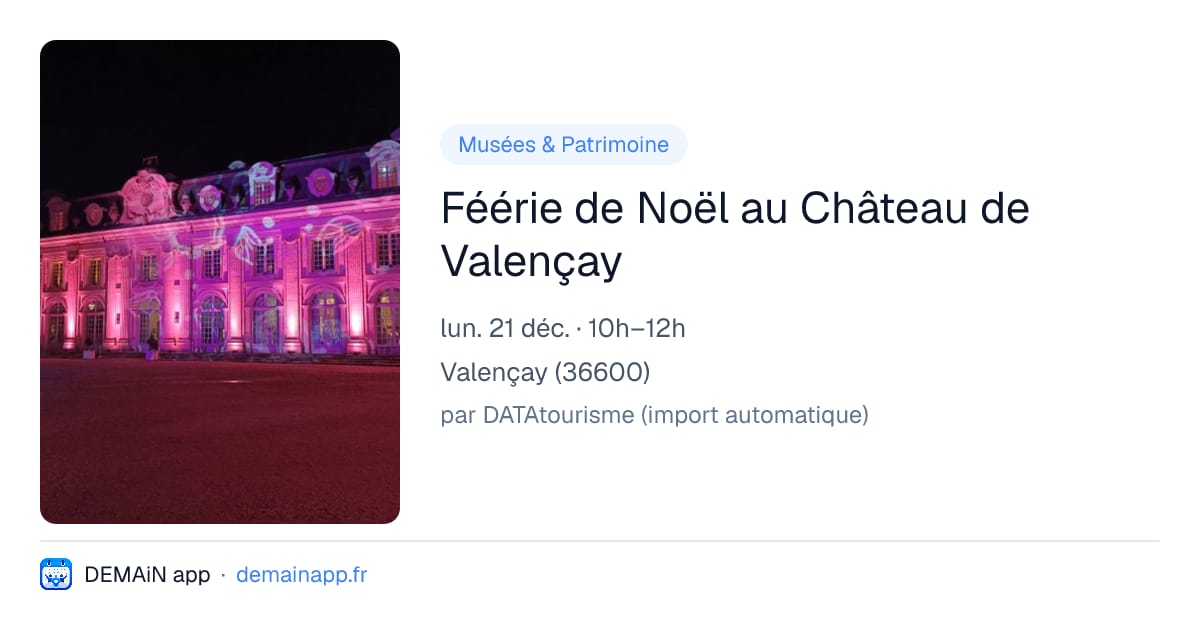 Féérie de Noël au Château de Valençay — Valençay