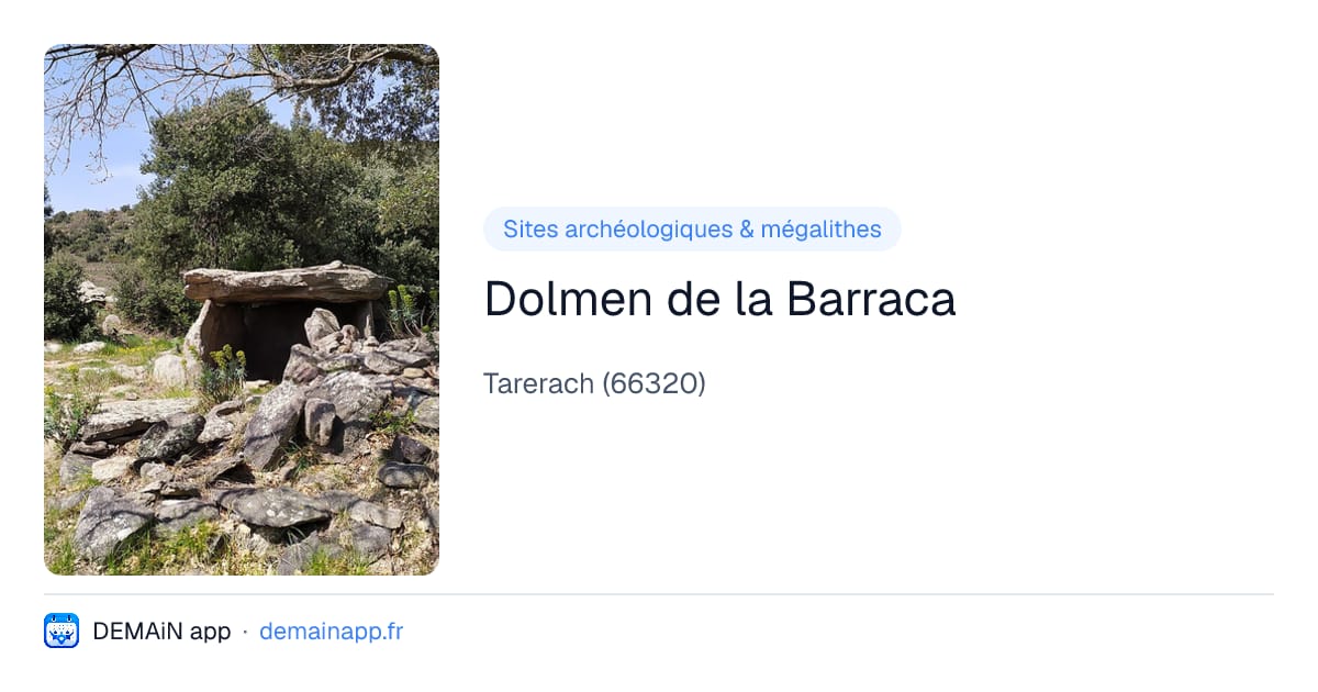 Dolmen de la Barraca — Tarerach