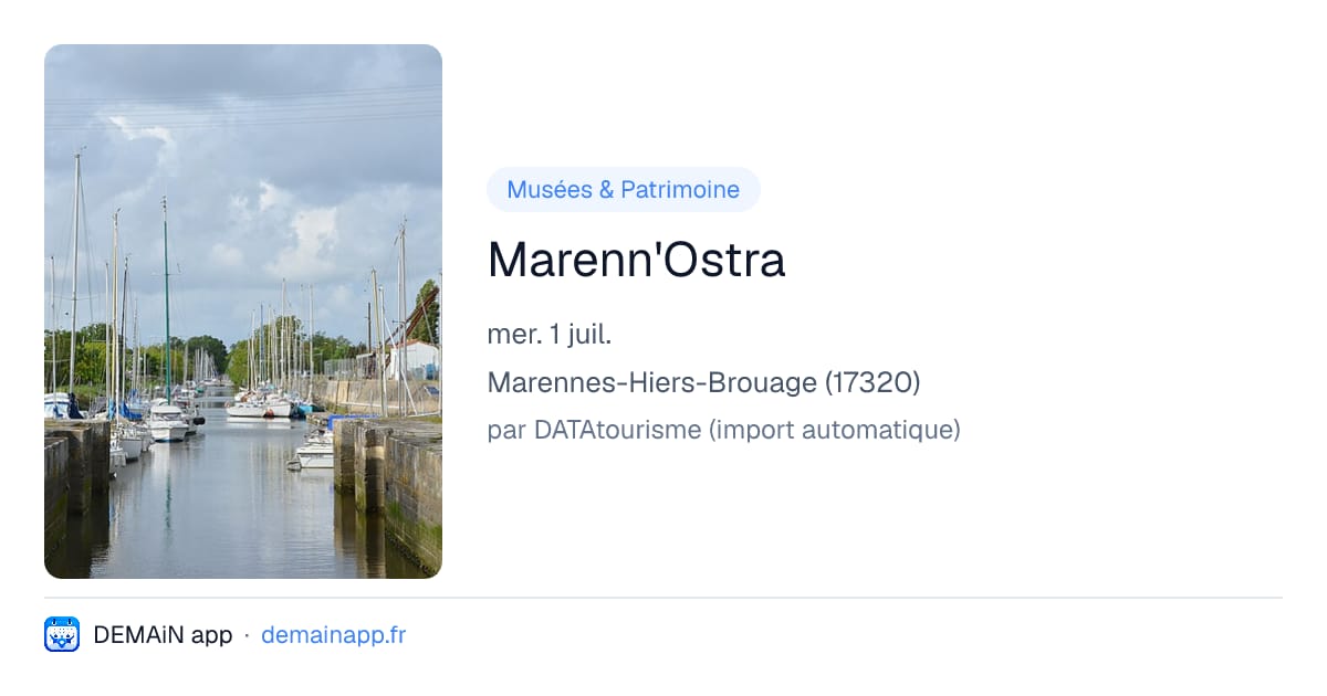 Marenn'Ostra — Marennes-Hiers-Brouage