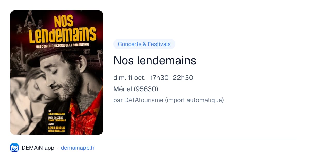 Nos lendemains — Mériel