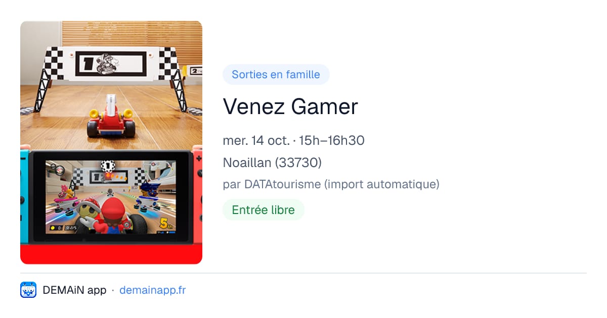 Venez Gamer — Noaillan