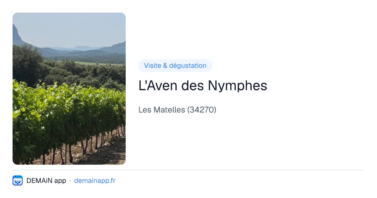 L'Aven des Nymphes — Les Matelles