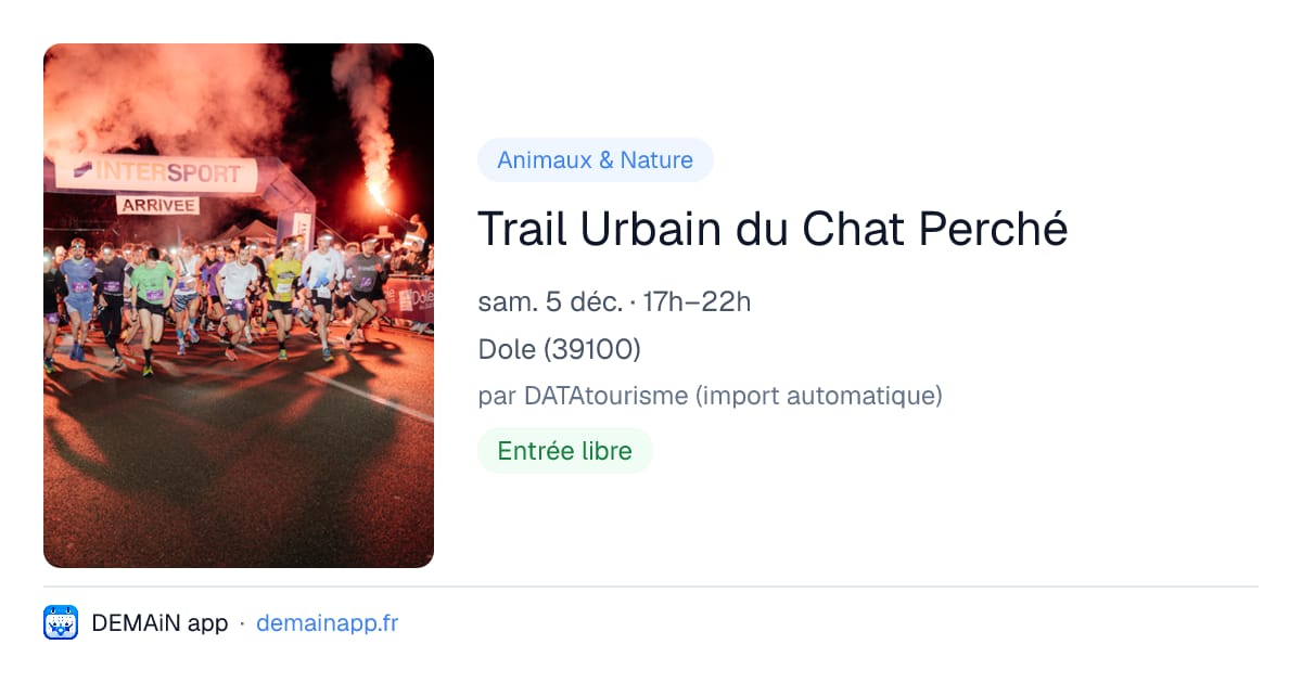 Trail Urbain du Chat Perché — Dole