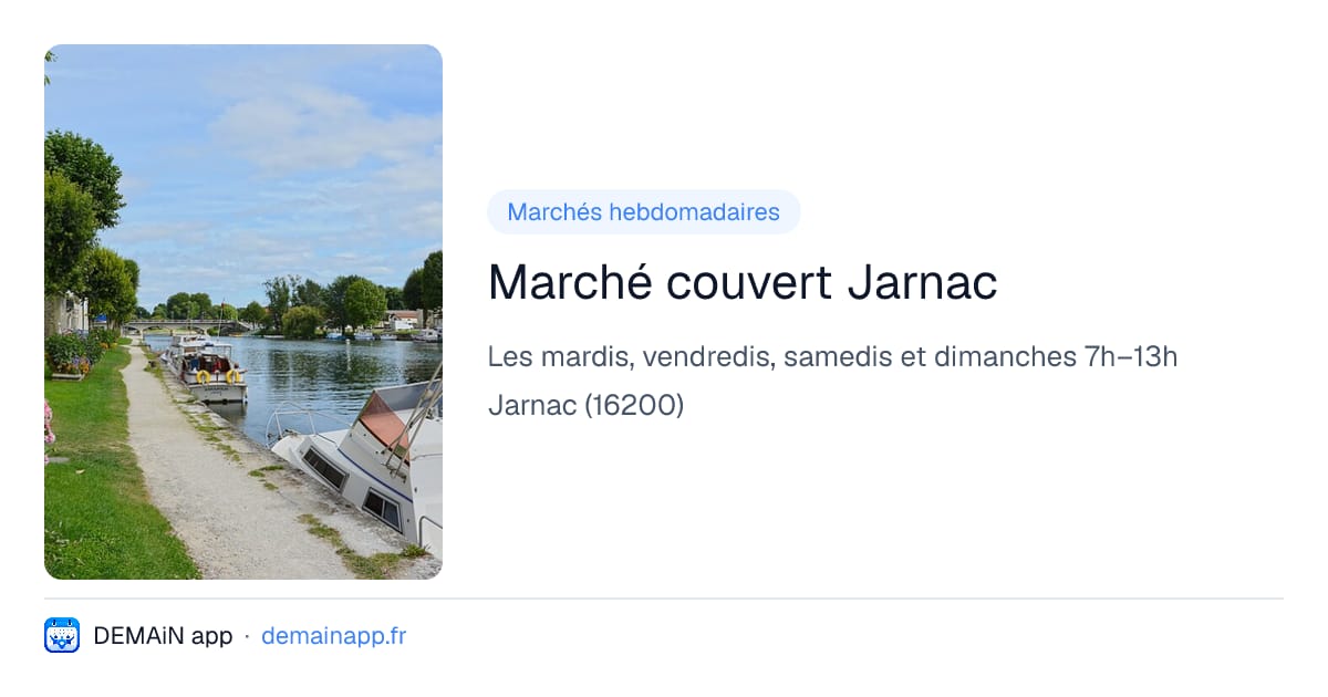 Marché couvert Jarnac — Jarnac