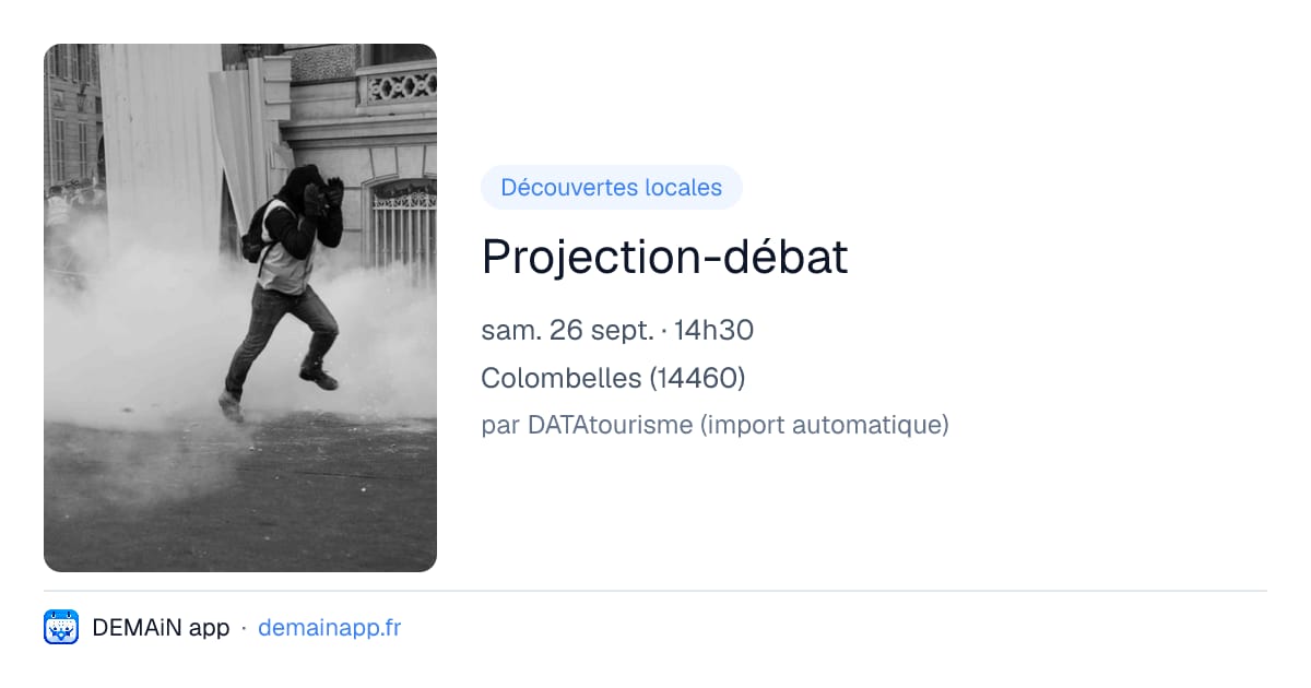 Projection-débat — Colombelles