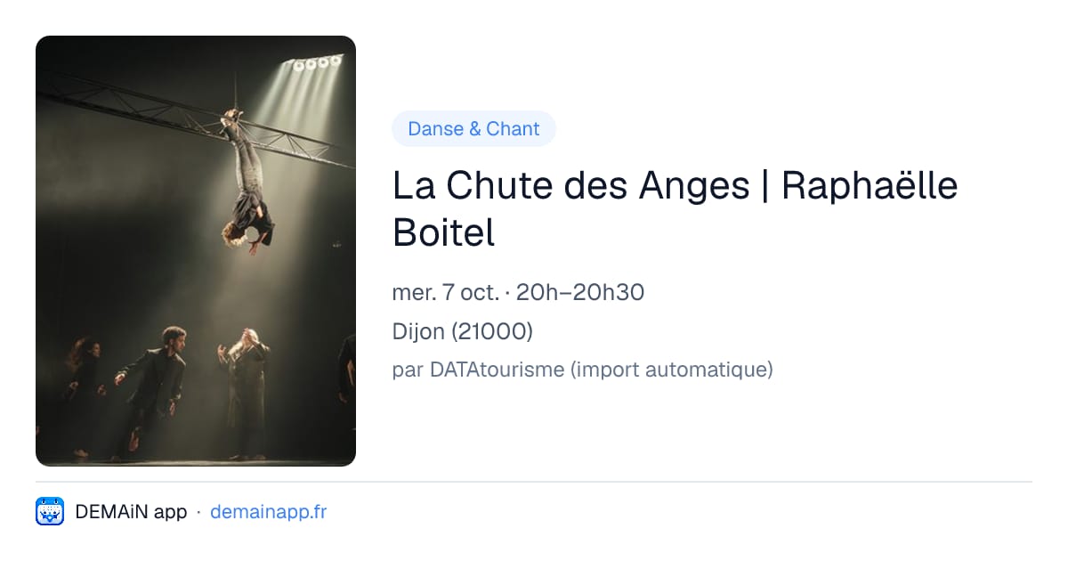 La Chute des Anges | Raphaëlle Boitel — Dijon