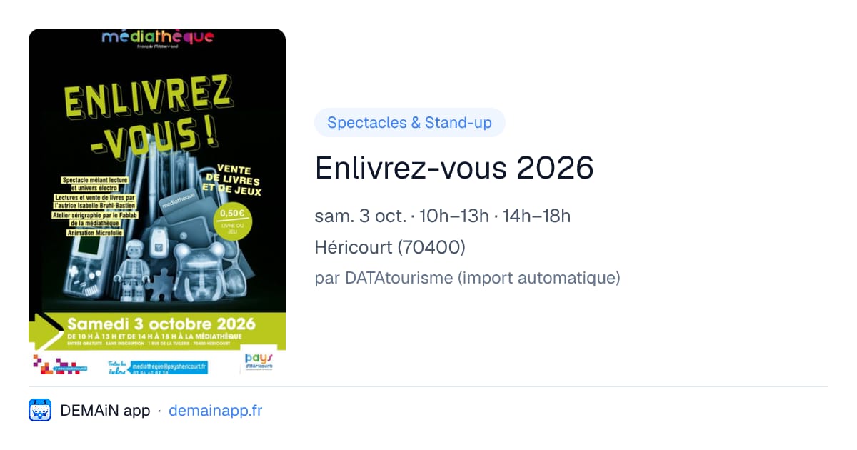 Enlivrez-vous 2026 — Héricourt
