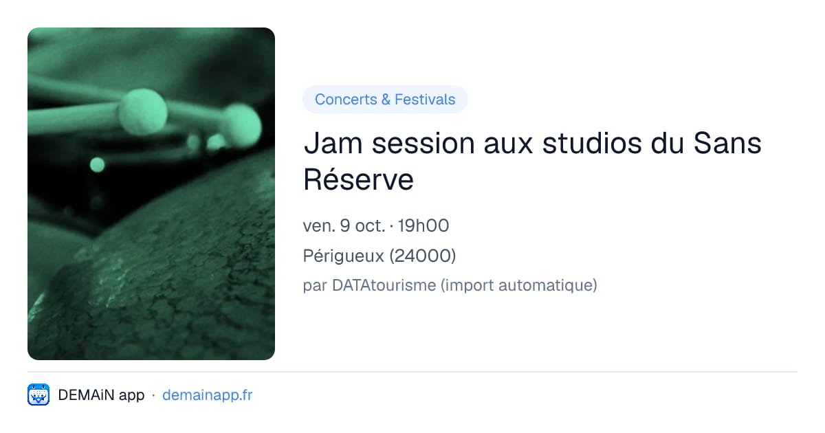 Jam session aux studios du Sans Réserve — Périgueux