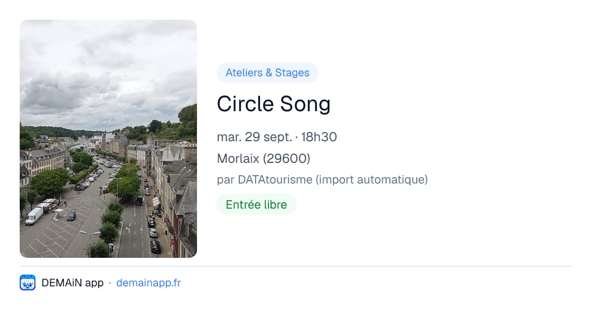 Circle Song — Morlaix