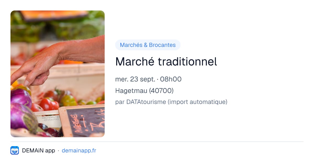 Marché traditionnel — Hagetmau