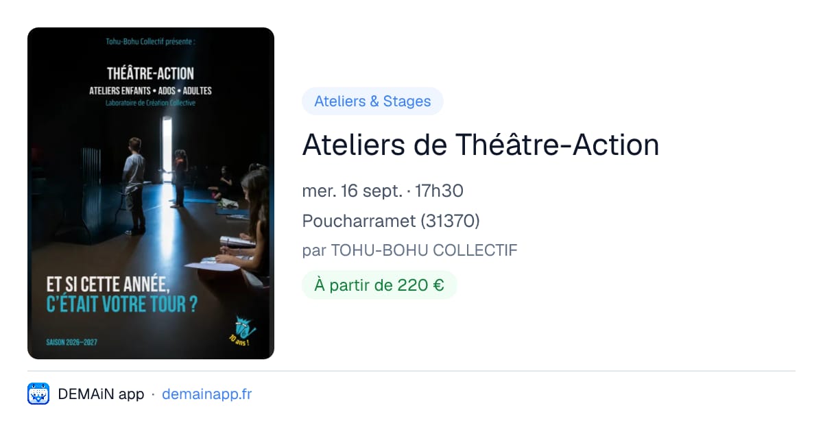 Ateliers de Théâtre-Action — Poucharramet