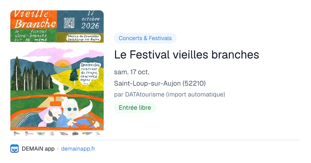 Le Festival vieilles branches — Saint-Loup-sur-Aujon