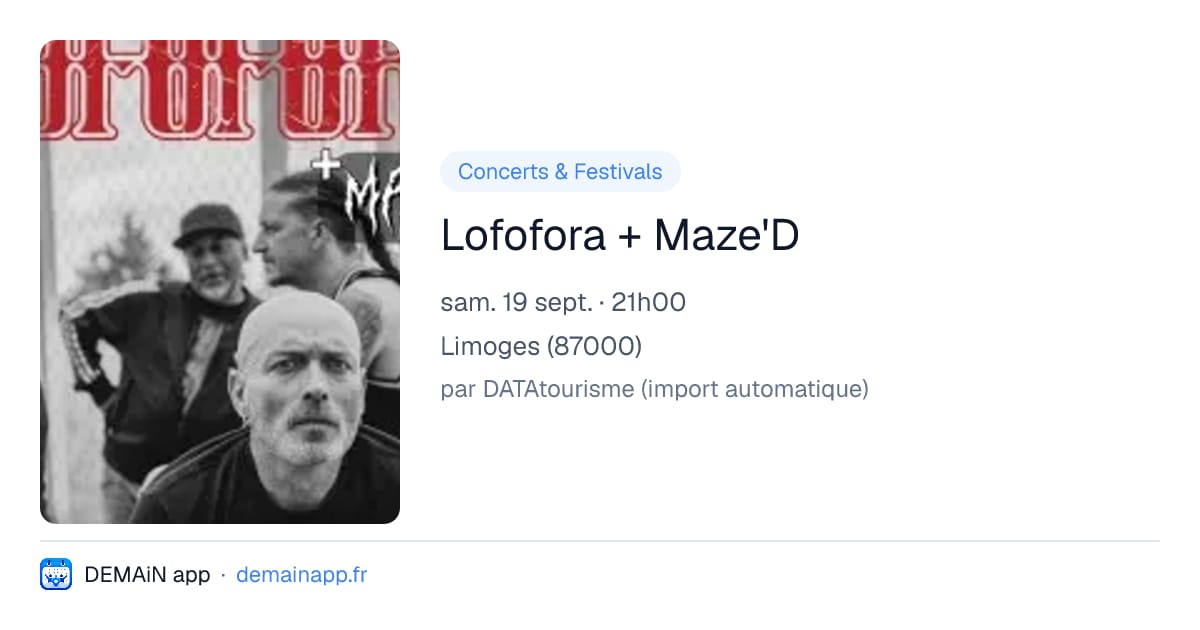 Lofofora + Maze'D — Limoges