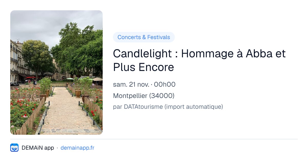 Candlelight : Hommage à Abba et Plus Encore — Montpellier