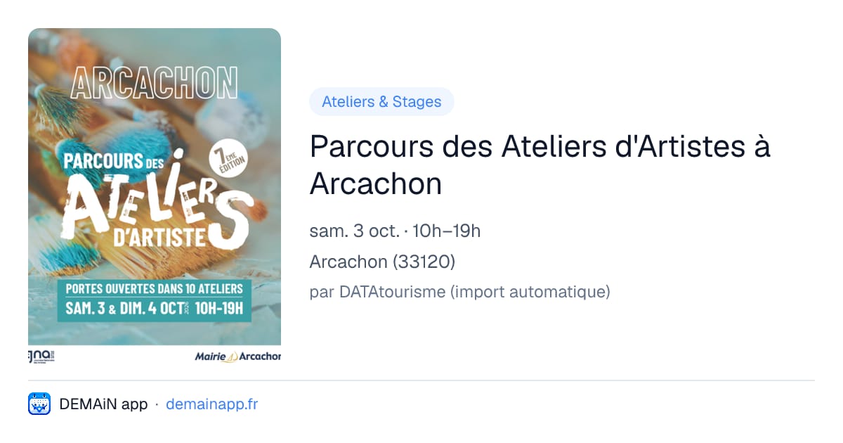 Parcours des Ateliers d'Artistes à Arcachon — Arcachon