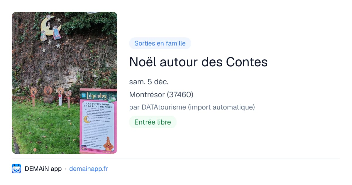 Noël autour des Contes — Montrésor