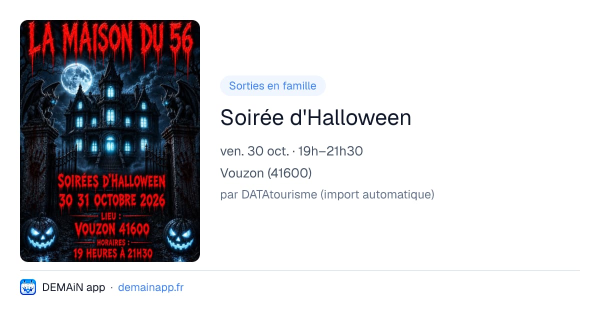 Soirée d'Halloween — Vouzon