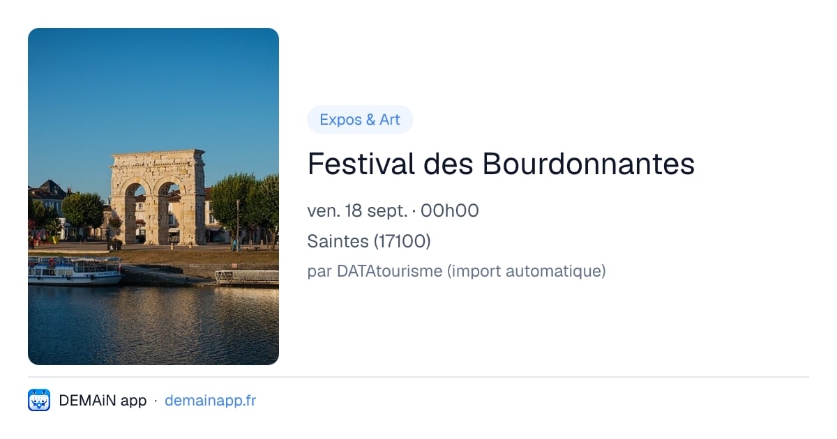 Festival des Bourdonnantes — Saintes