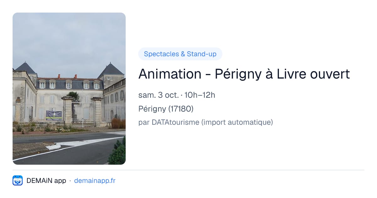 Animation - Périgny à Livre ouvert — Périgny