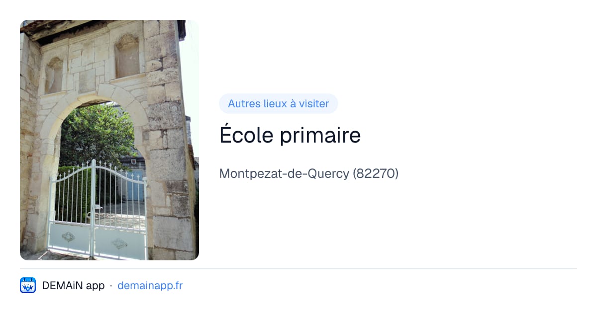 École primaire — Montpezat-de-Quercy