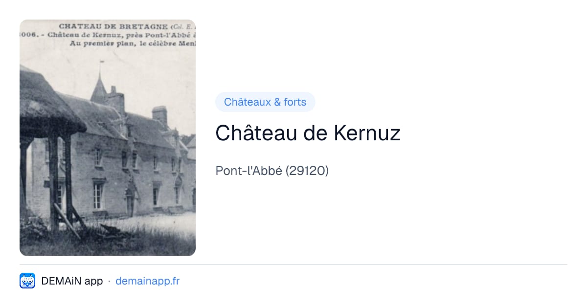Château de Kernuz — Pont-l'Abbé