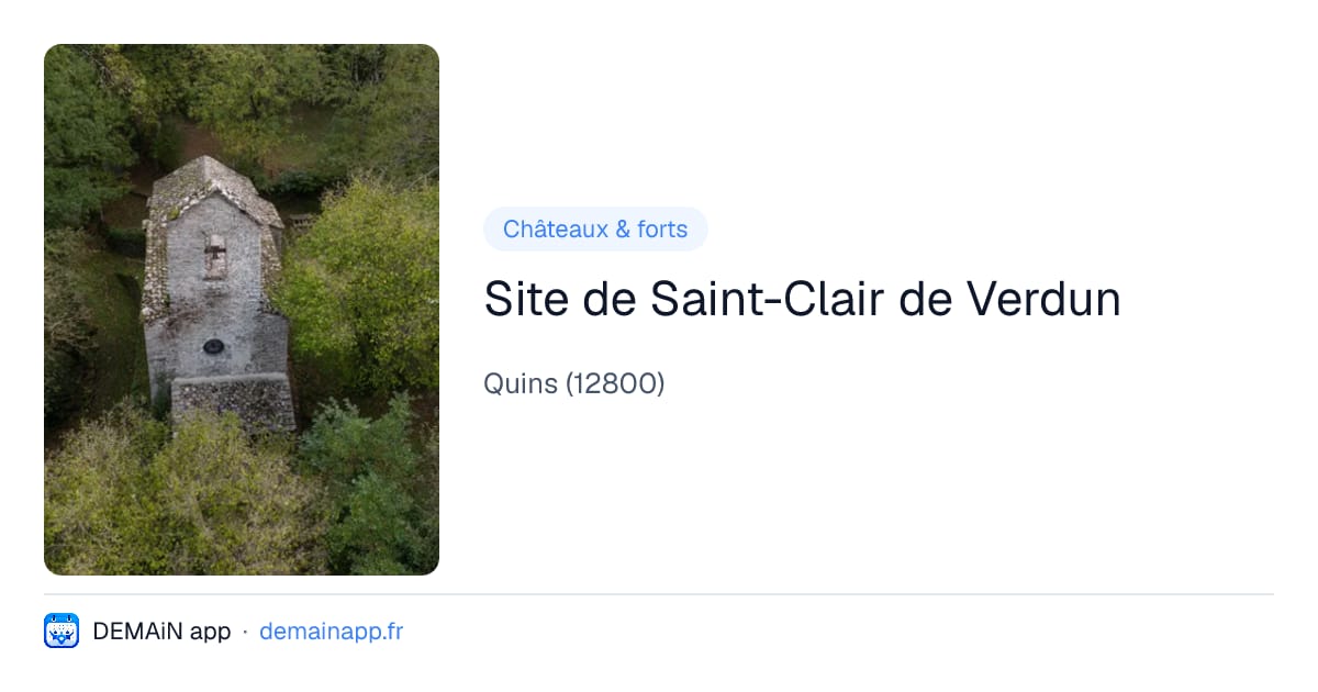 Site de Saint-Clair de Verdun — Quins