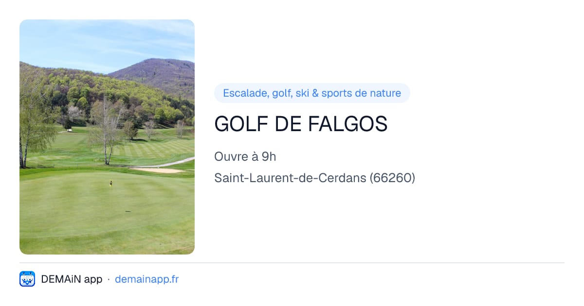 GOLF DE FALGOS — Saint-Laurent-de-Cerdans