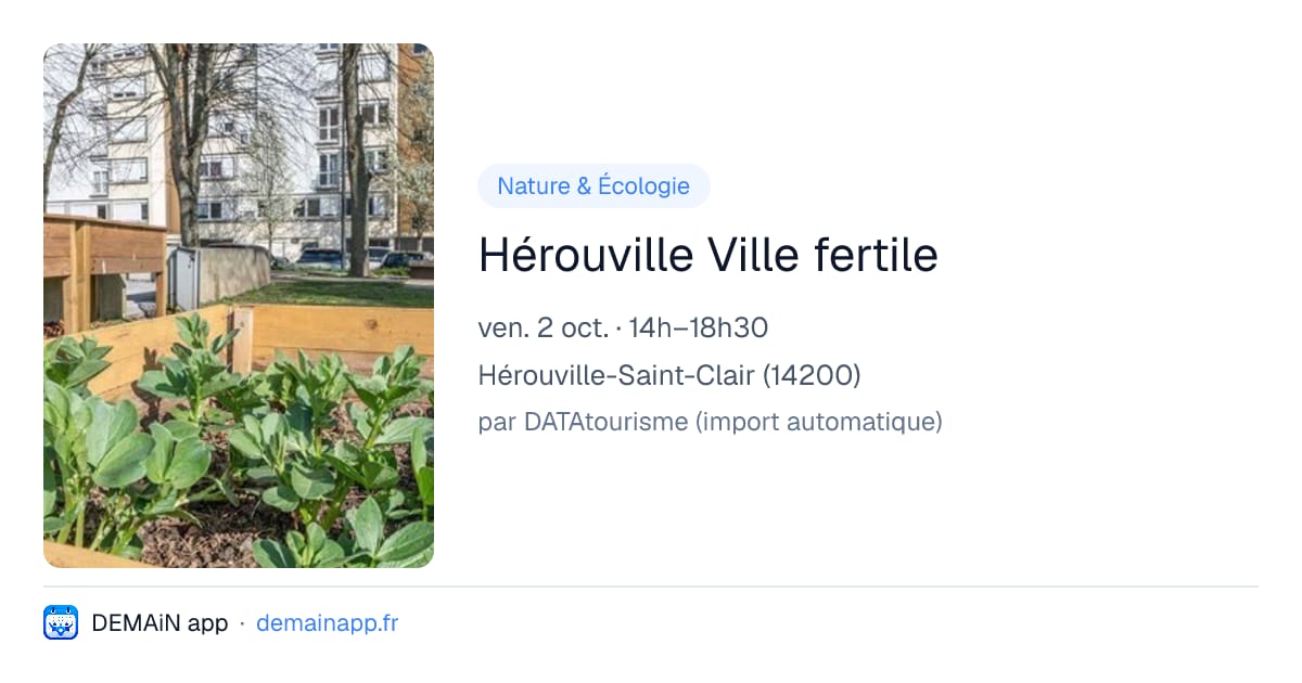 Hérouville Ville fertile — Hérouville-Saint-Clair