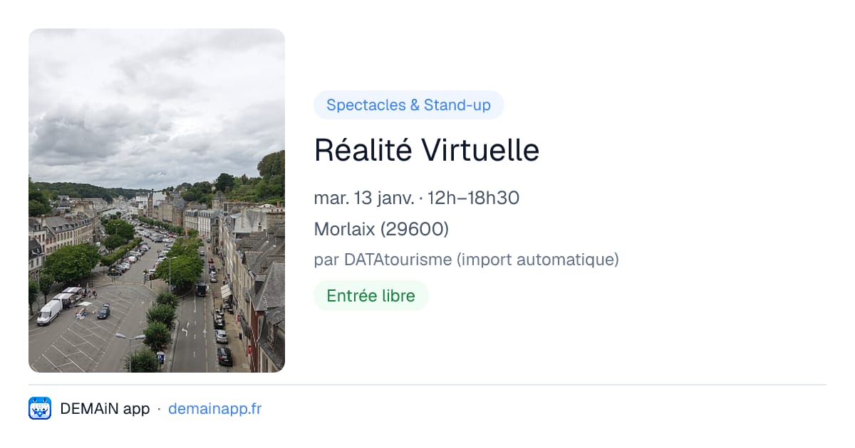 Réalité Virtuelle — Morlaix