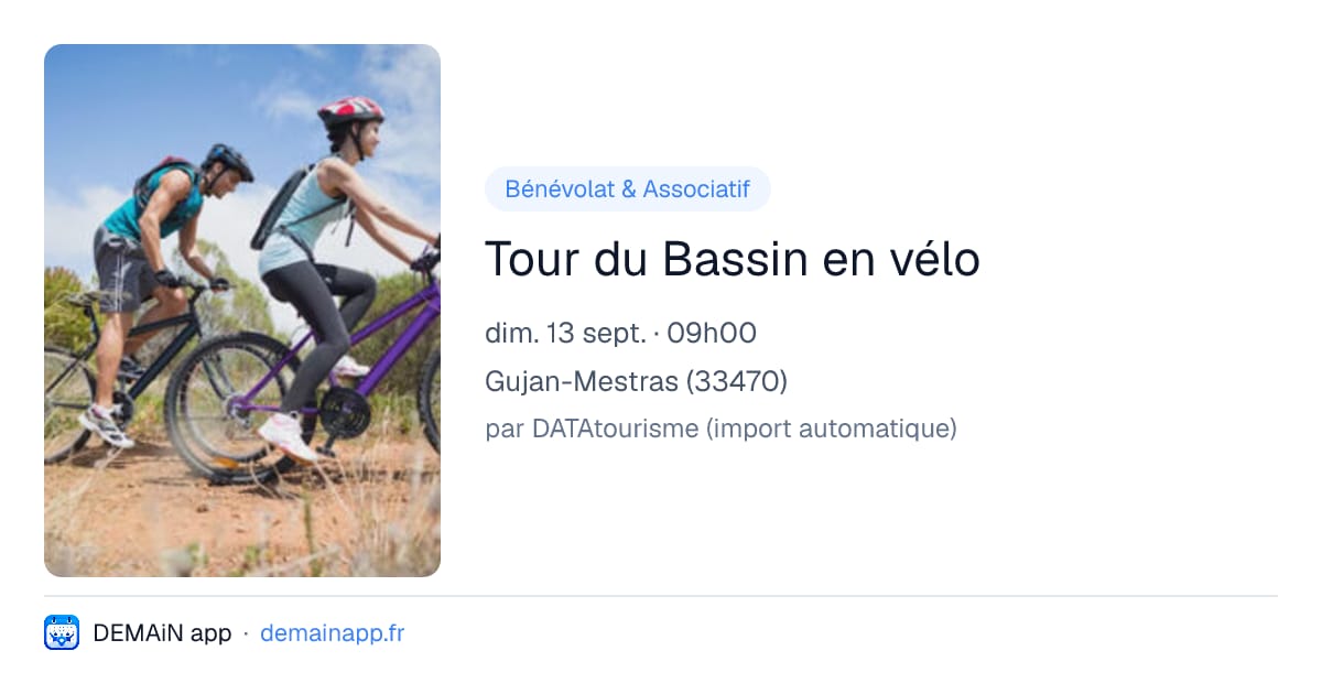 Tour du Bassin en vélo — Gujan-Mestras
