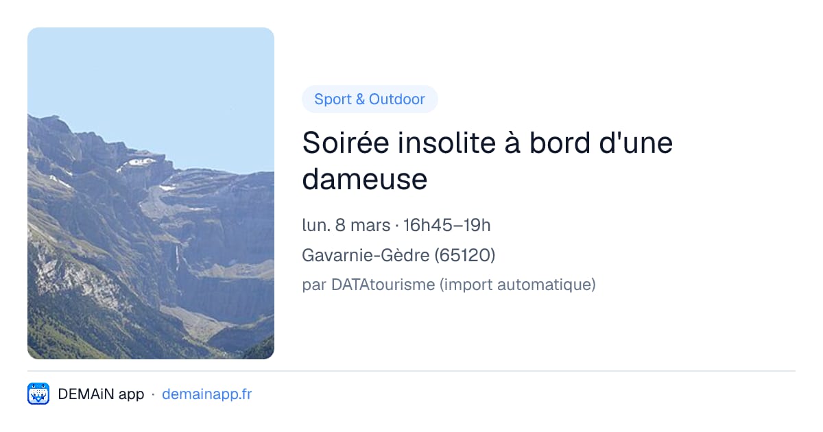 Soirée insolite à bord d'une dameuse — Gavarnie-Gèdre