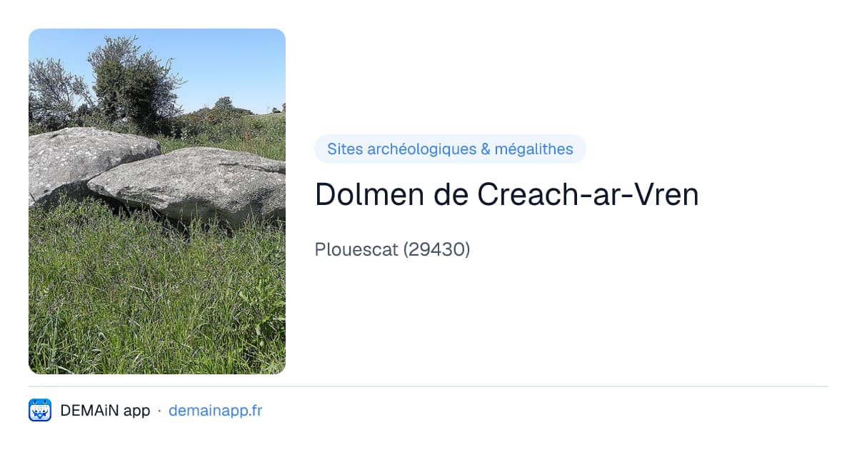 Dolmen de Creach-ar-Vren — Plouescat