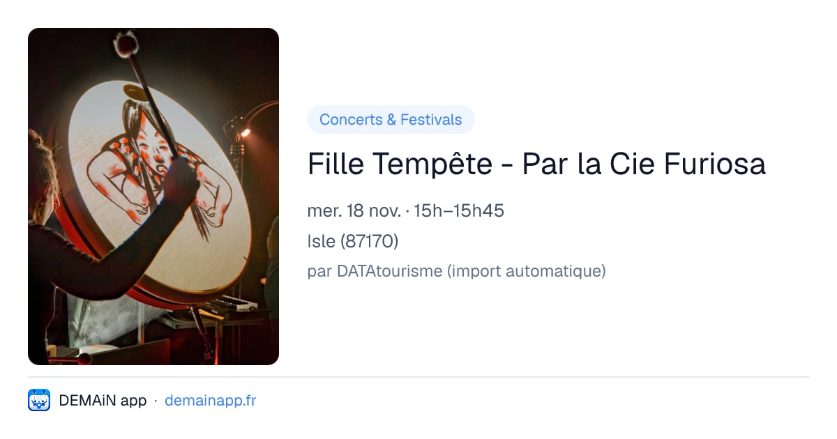 Fille Tempête - Par la Cie Furiosa — Isle