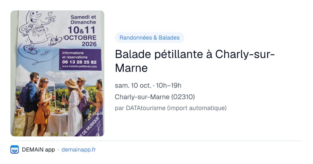 Balade pétillante à Charly-sur-Marne — Charly-sur-Marne
