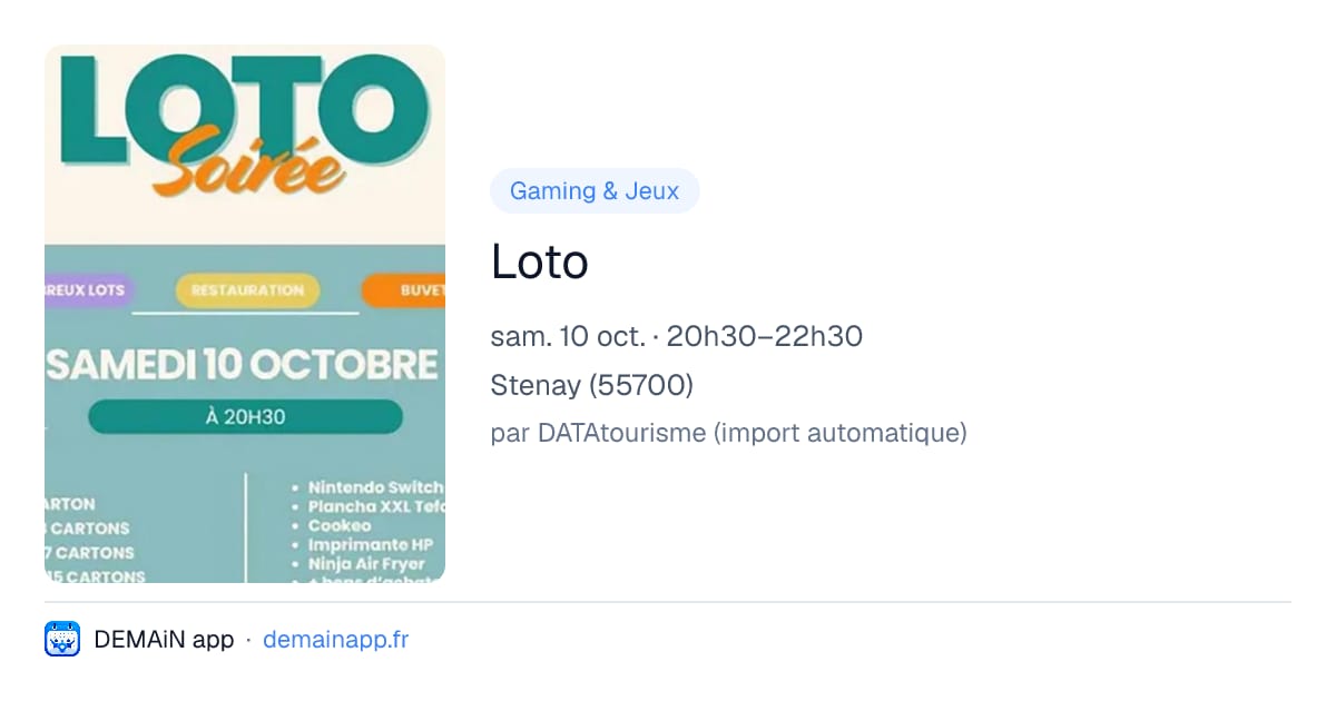 Loto — Stenay
