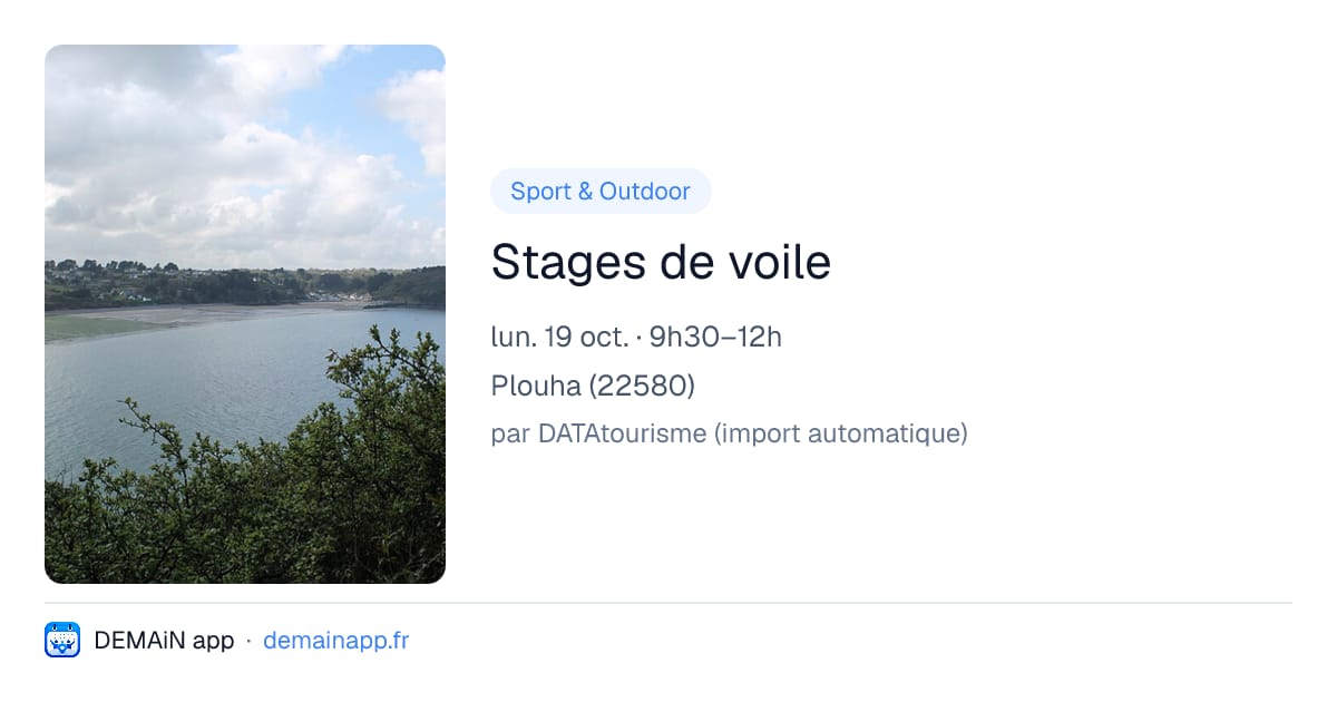 Stages de voile — Plouha