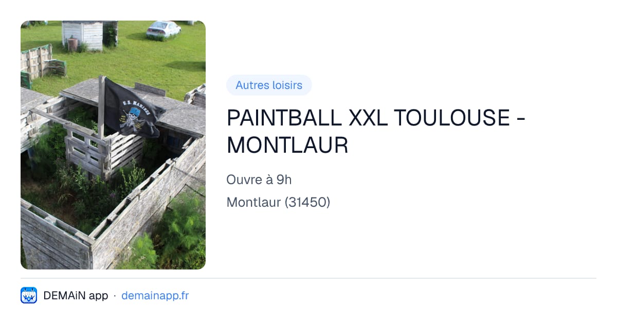 PAINTBALL XXL TOULOUSE - MONTLAUR — Montlaur