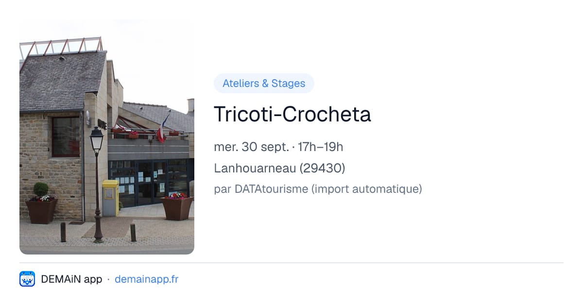 Tricoti-Crocheta — Lanhouarneau