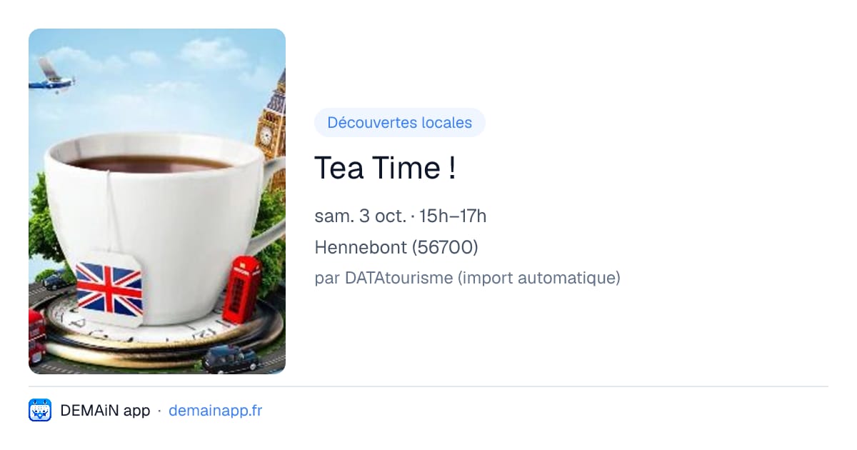 Tea Time ! — Hennebont