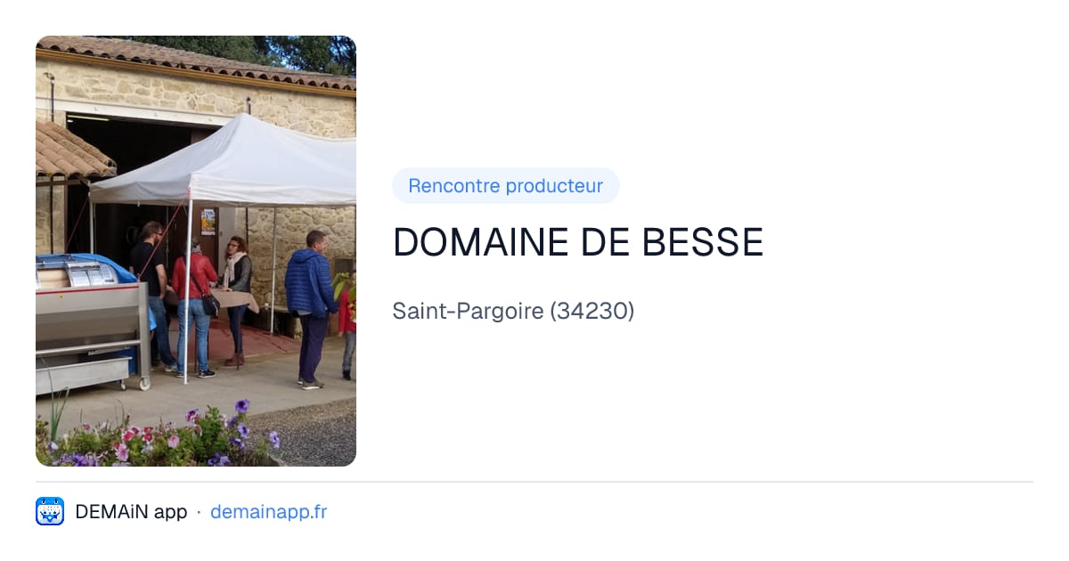 DOMAINE DE BESSE — Saint-Pargoire