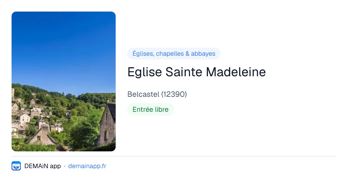 Eglise Sainte Madeleine — Belcastel